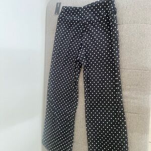 Robert Louis Black Leggings with White Polka Dots